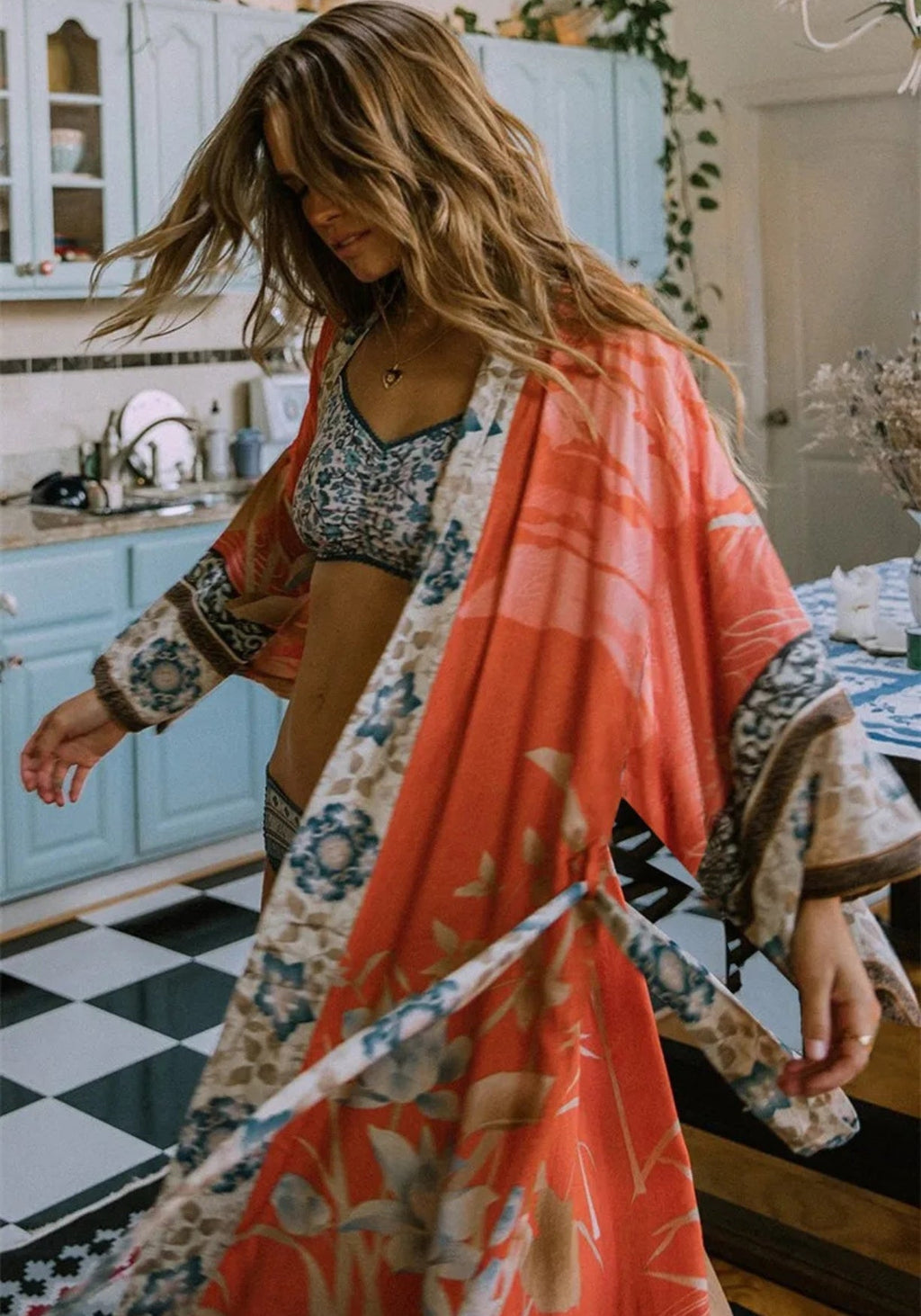 Cache Maillot Kimono