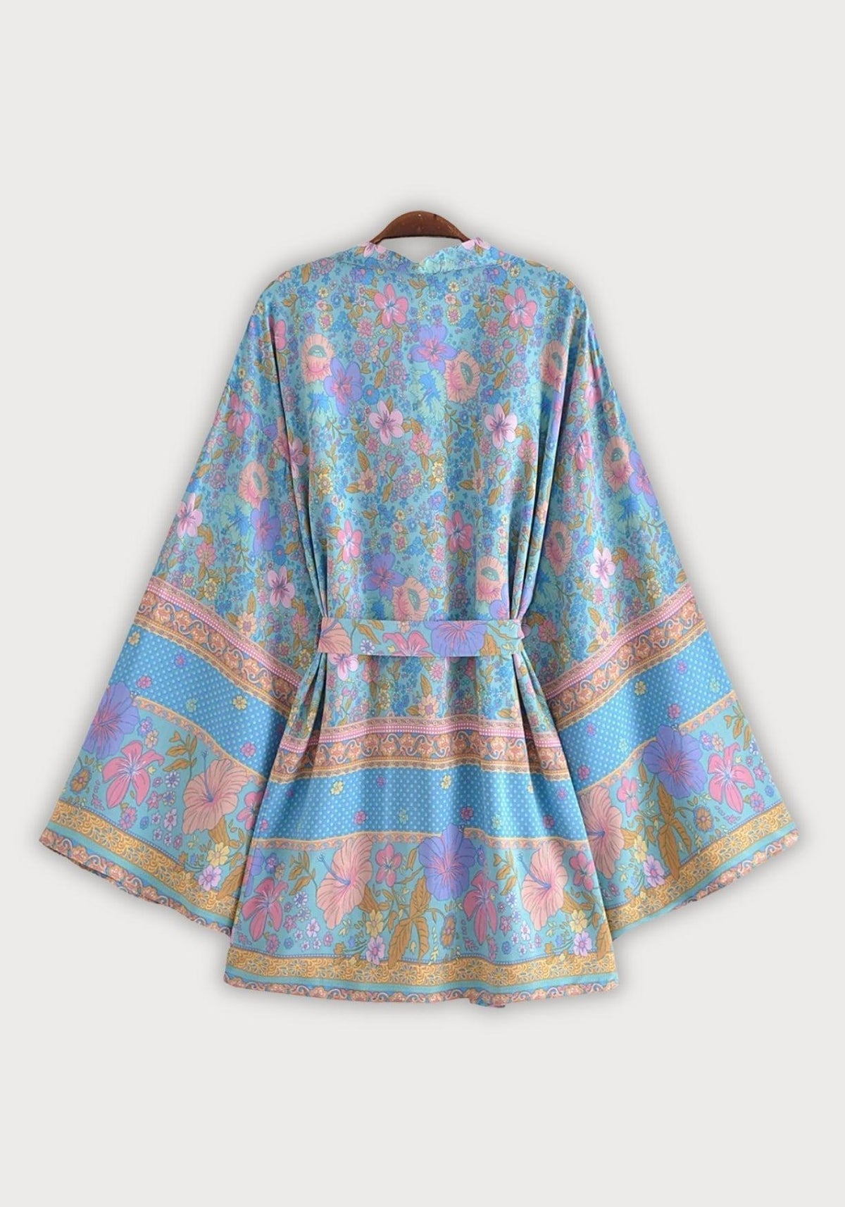Kimono Bleu Femme