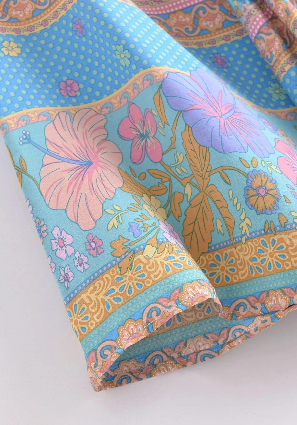 Kimono Bleu Femme