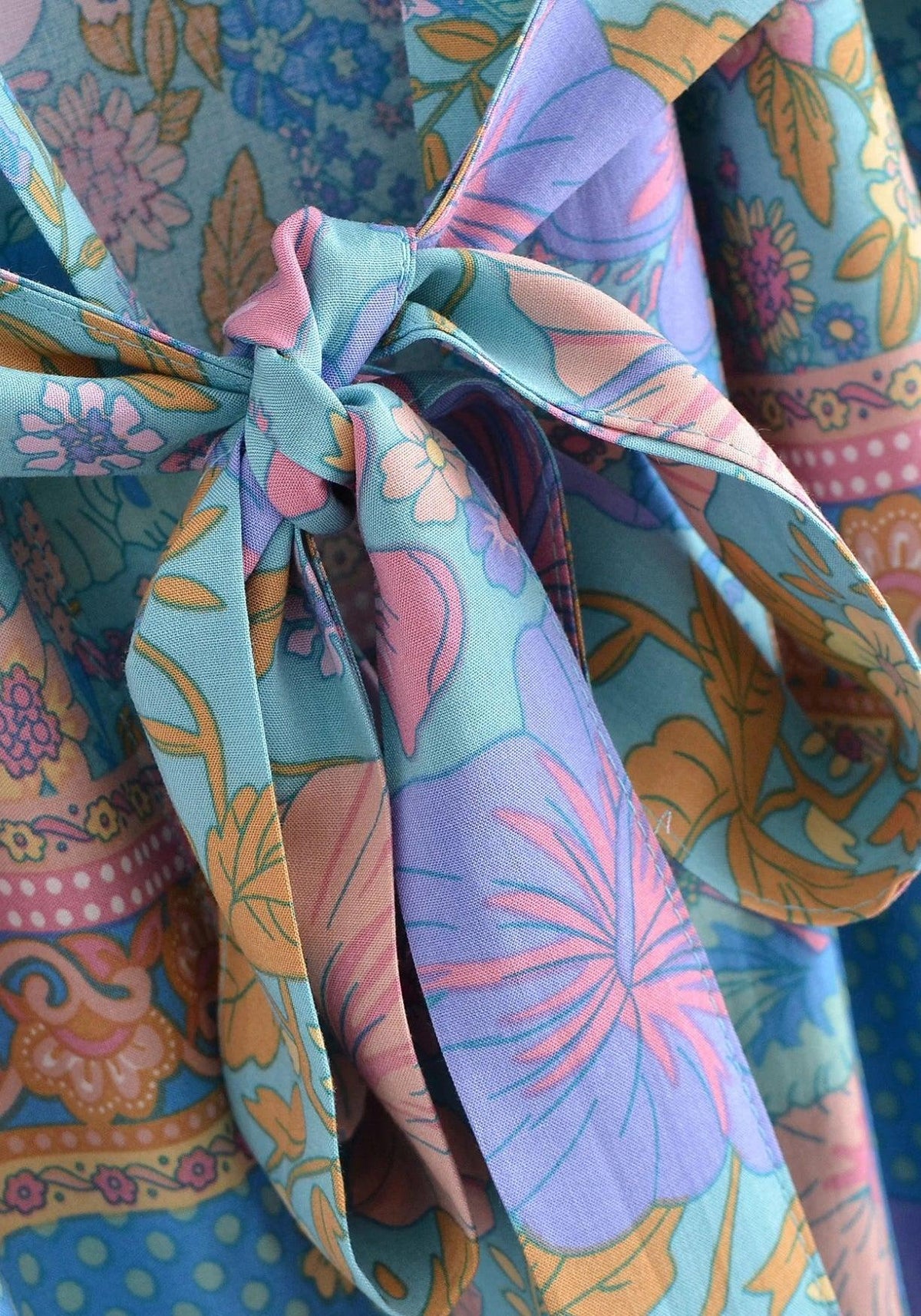 Kimono Bleu Femme