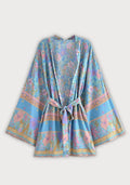 Kimono Bleu Femme