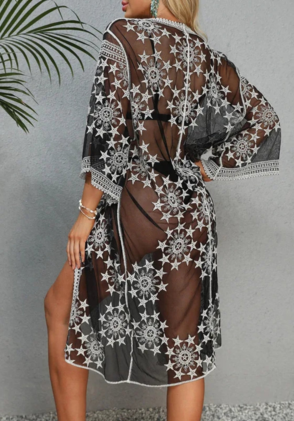 Kimono Dentelle Noir