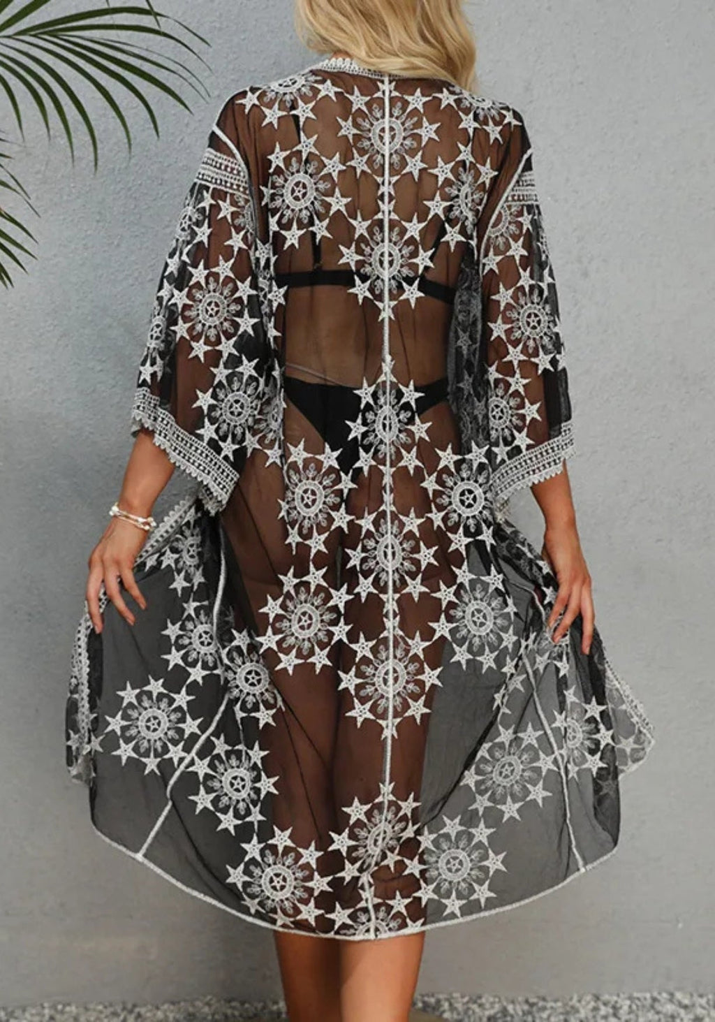 Kimono Dentelle Noir