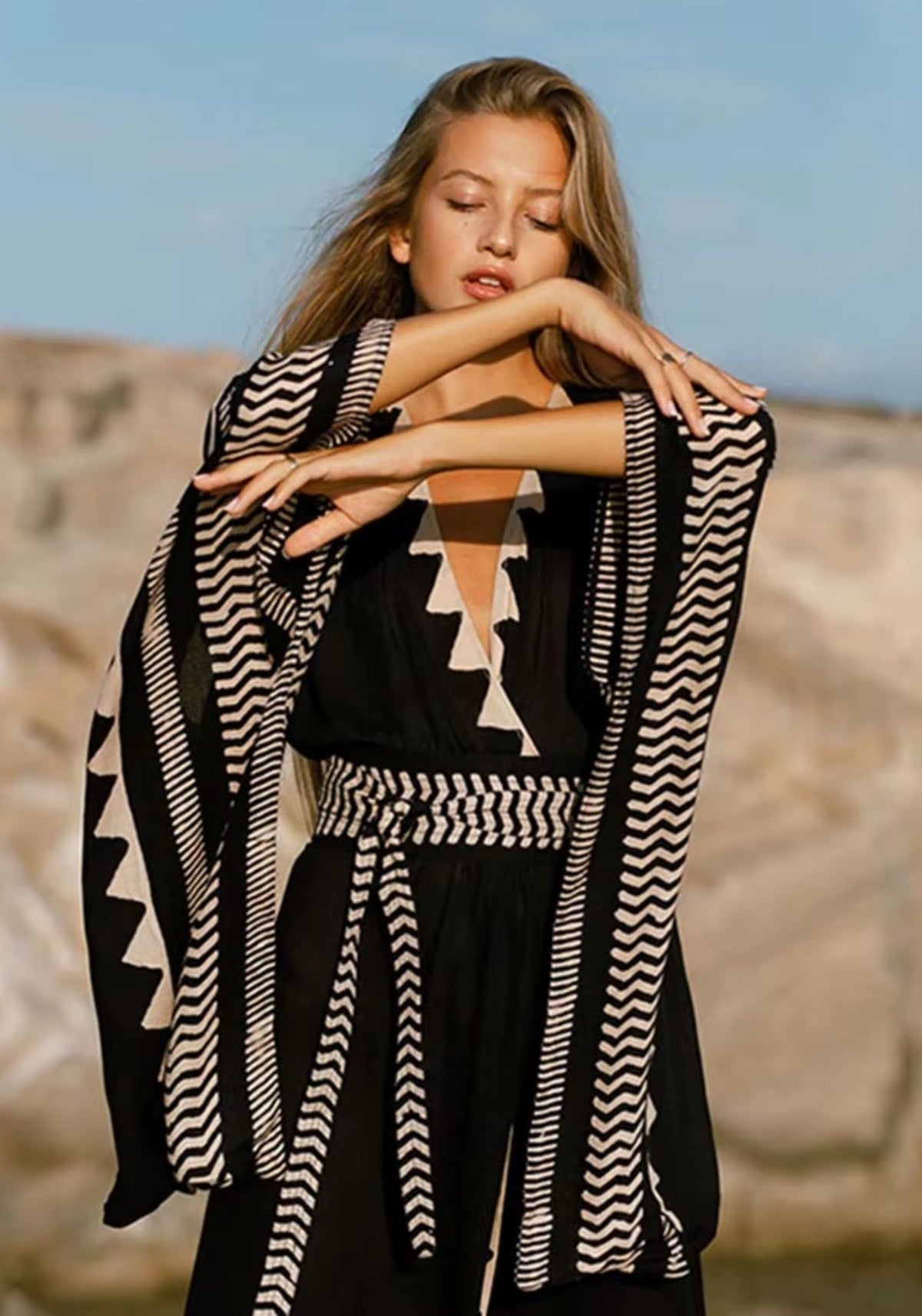 Kimono Long Femme Chic