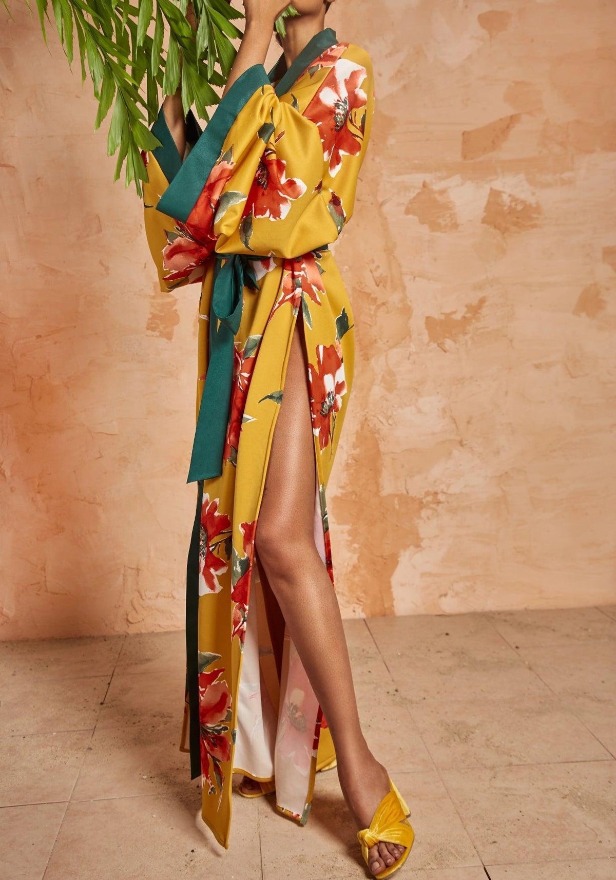 Kimono Long de Plage Tropical