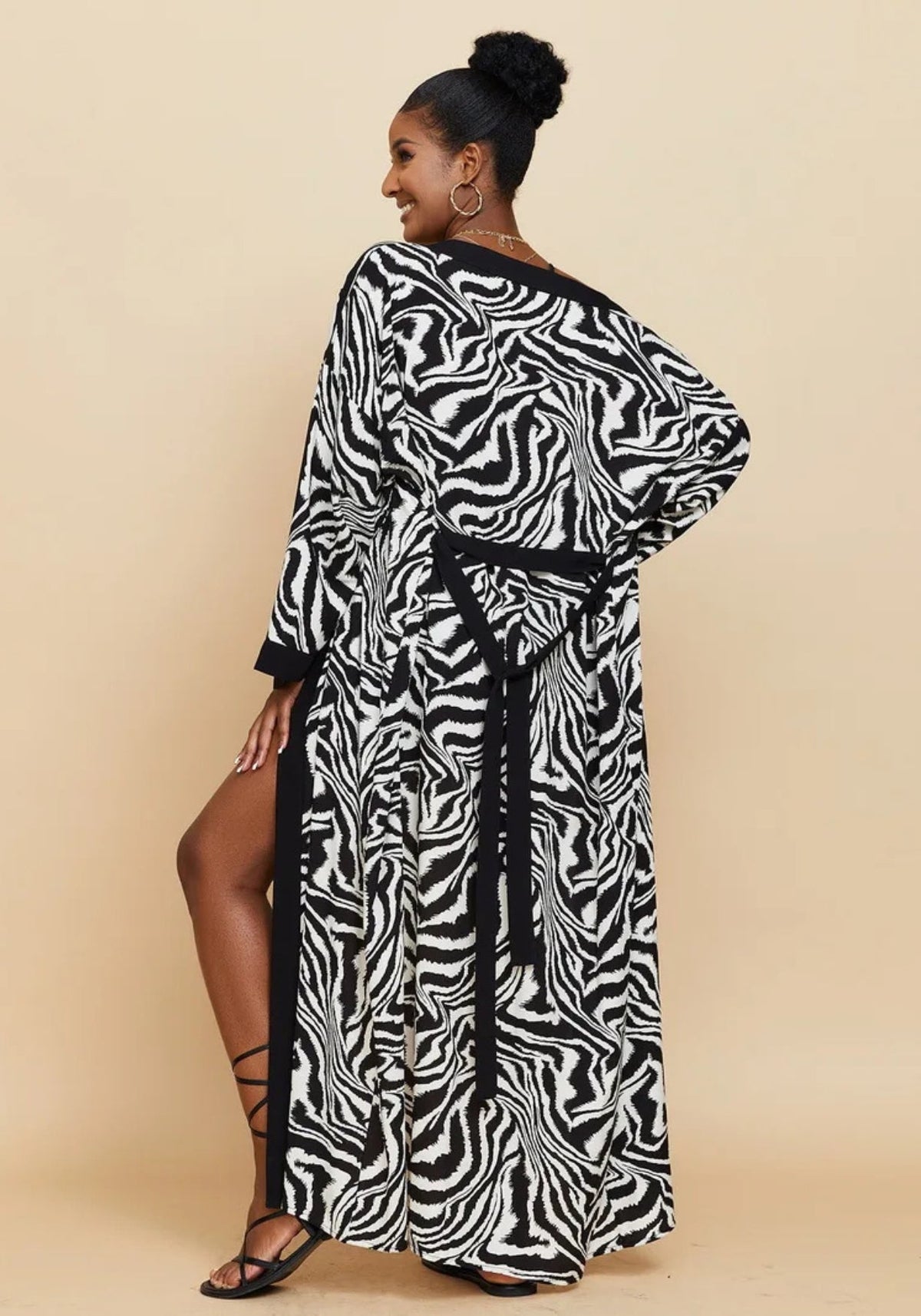 Kimono Plage Noir