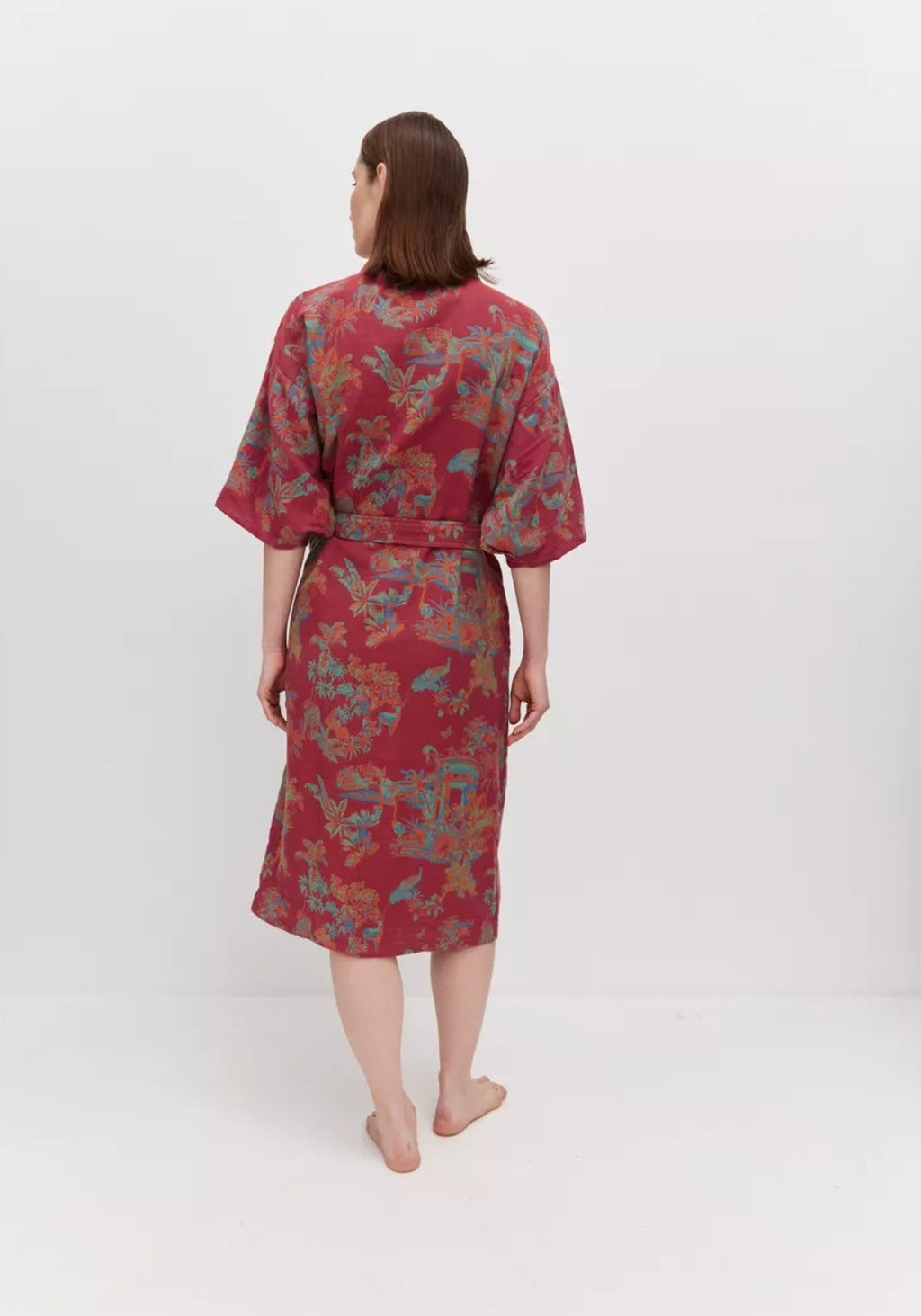 Kimono Rouge Femme
