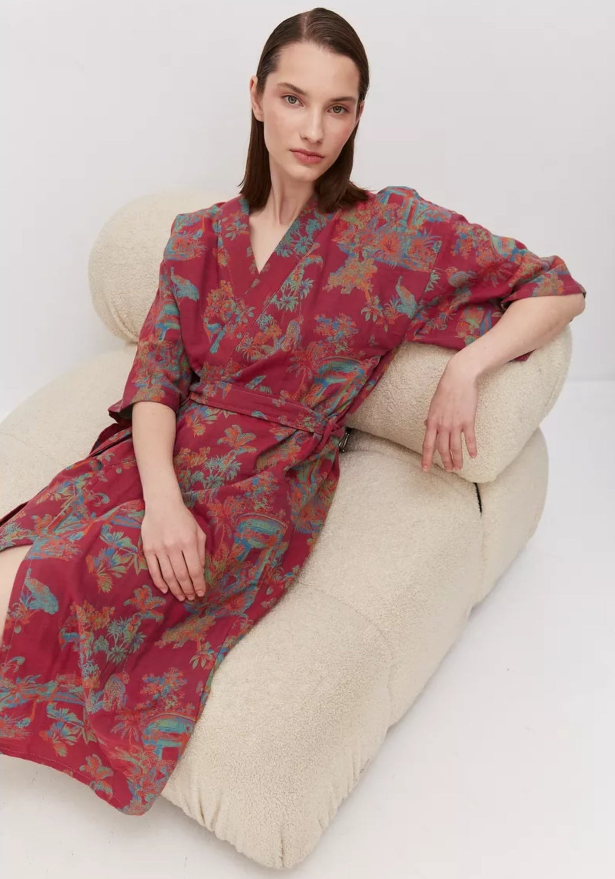 Kimono Rouge Femme