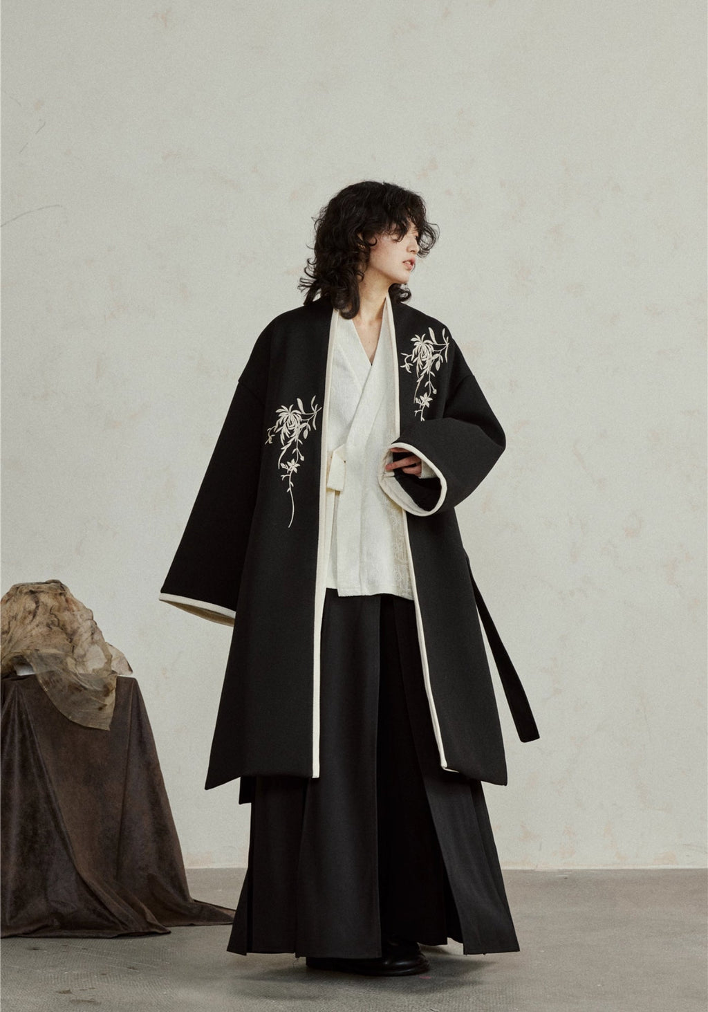 Manteau Kimono Noir