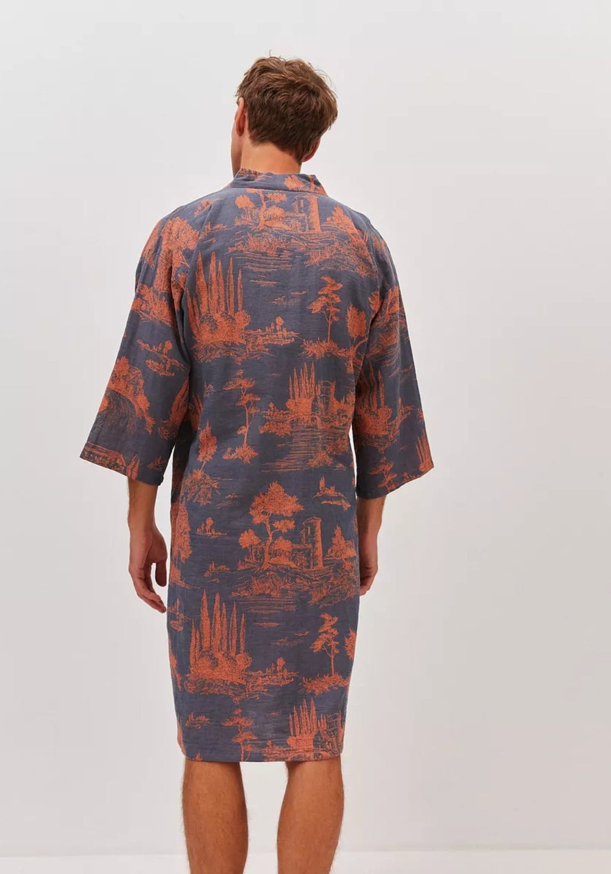 Peignoir Homme Col Kimono