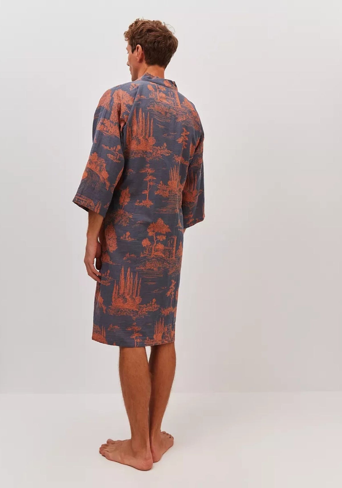 Peignoir Homme Col Kimono