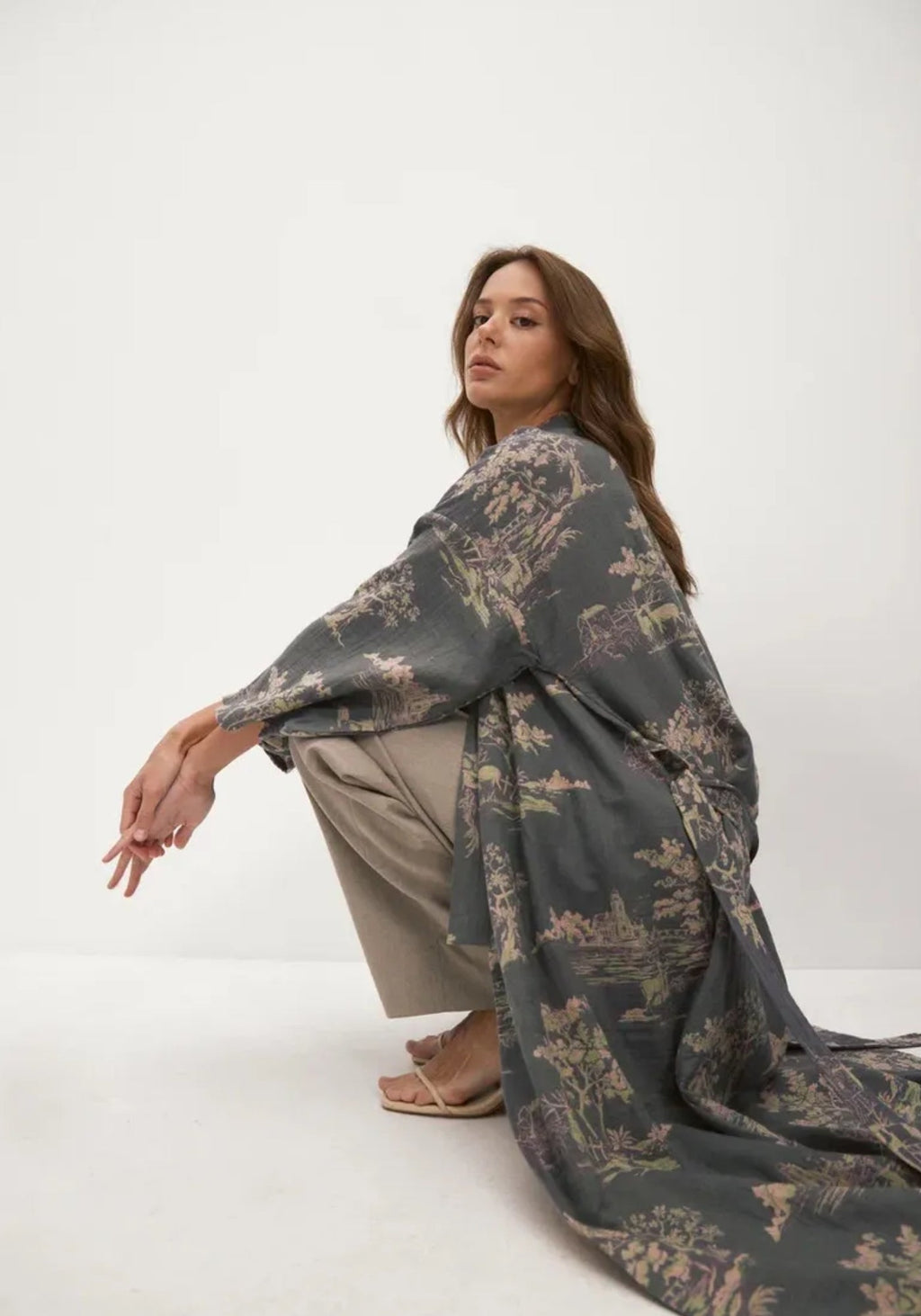Peignoir Kimono Femme Long